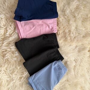 Hanna Andersson cotton tumble / biker shorts for girls size 10 pack of 5